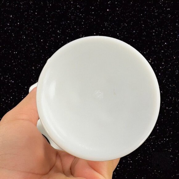 Westmoreland Compote Flower Hand Painted Compote Dish Gold Ruffled Top Glass VTG - Picture 5 of 10